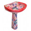 Mexican Talavera Pedestal Sink Ixtapa